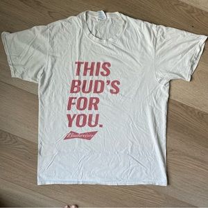 Budweiser White Tshirt